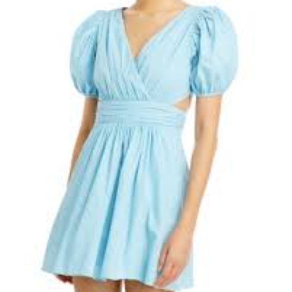 NWOT French Connection Women's Rhodes Puff-Sleeve Mini Dress - Picture 6 of 6